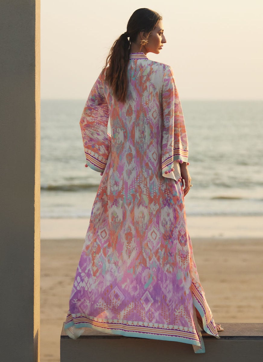 Solana Sunset Crepe Kaftan