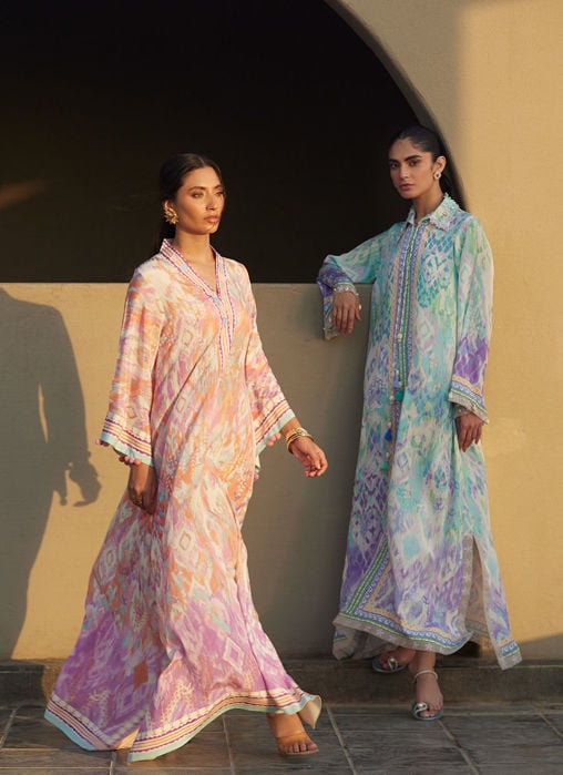 Solana Sunset Crepe Kaftan