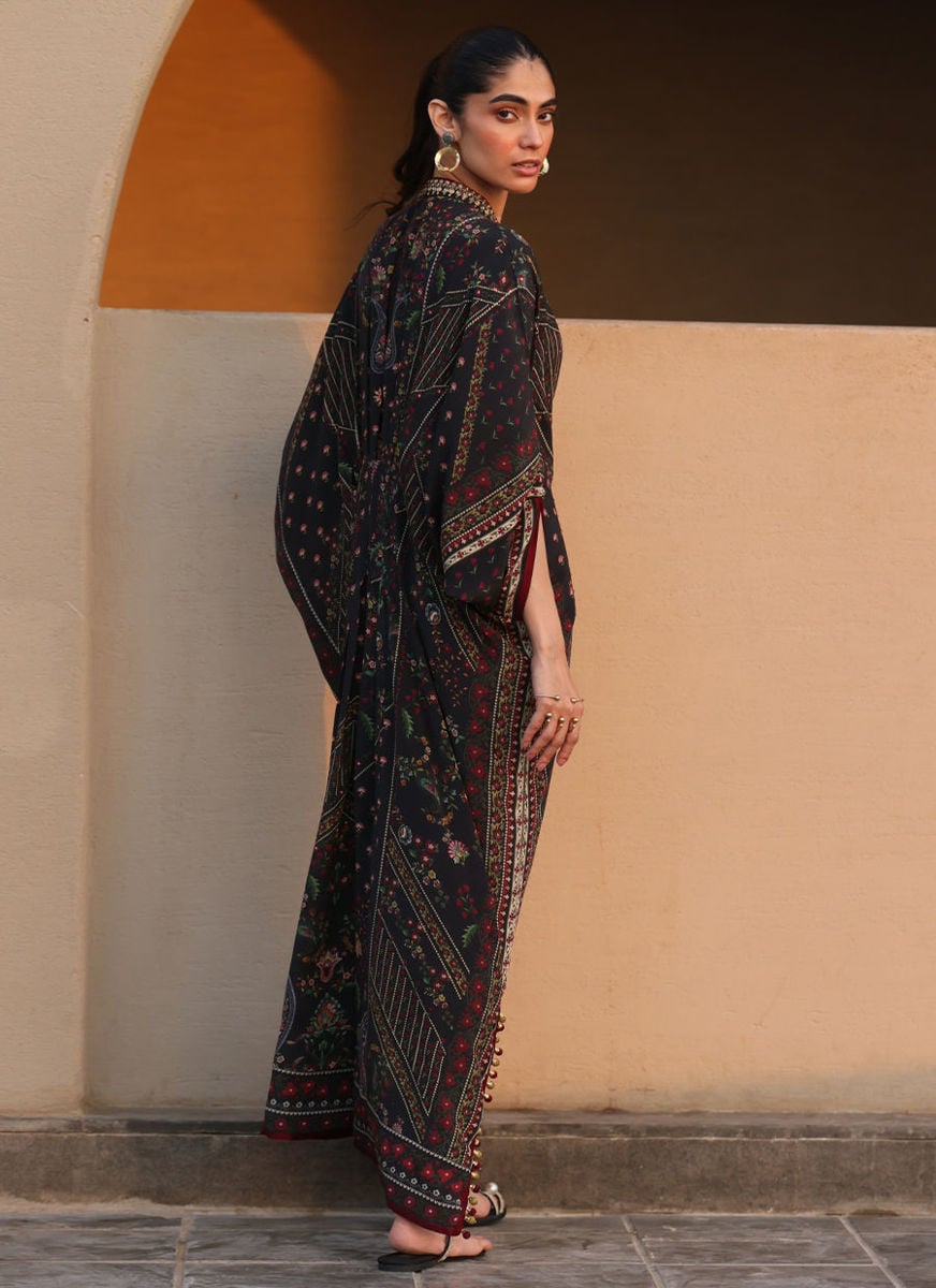 Neroli Onyx Crepe Kaftan