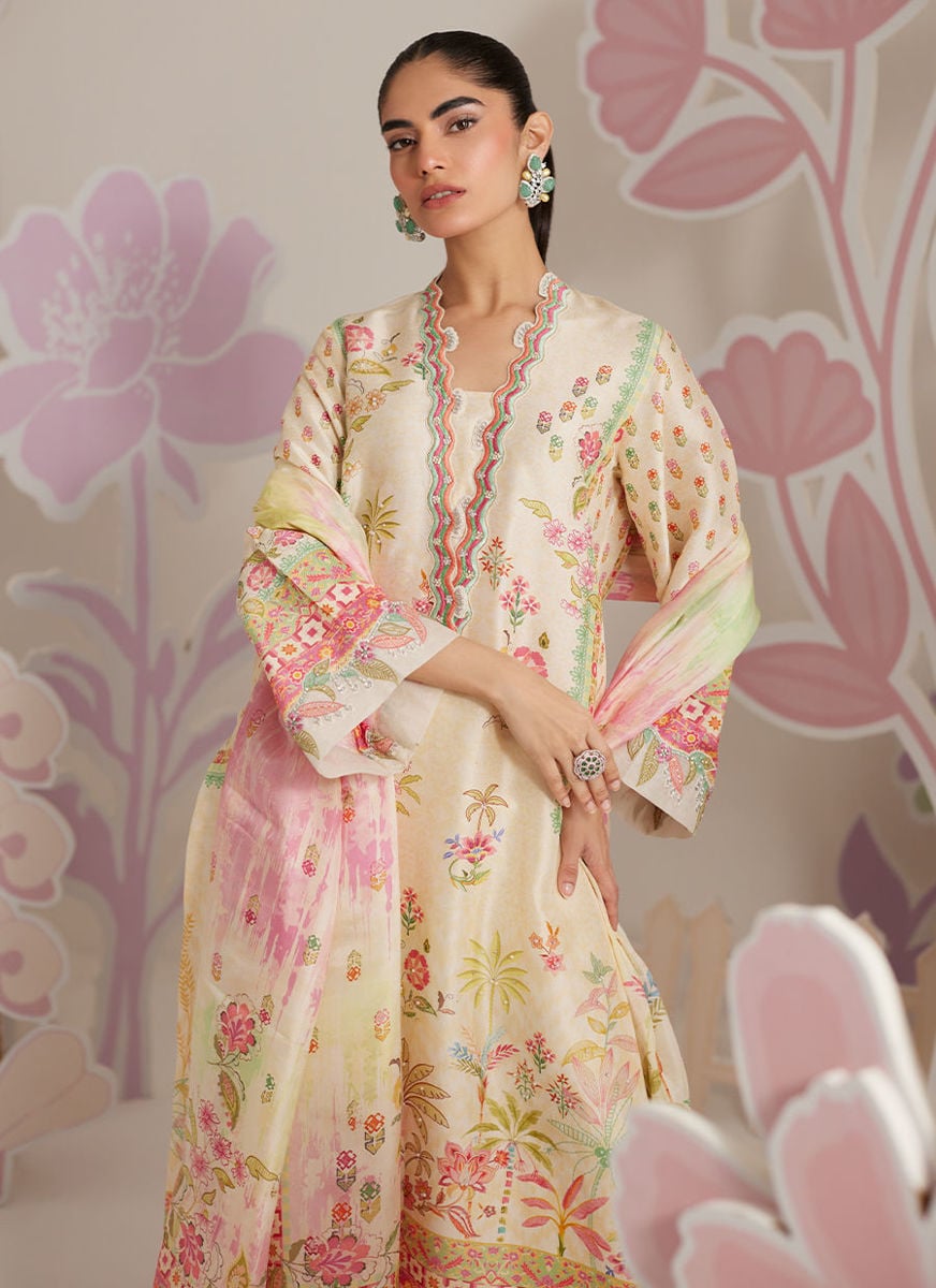 Zelara Shirt And Dupatta