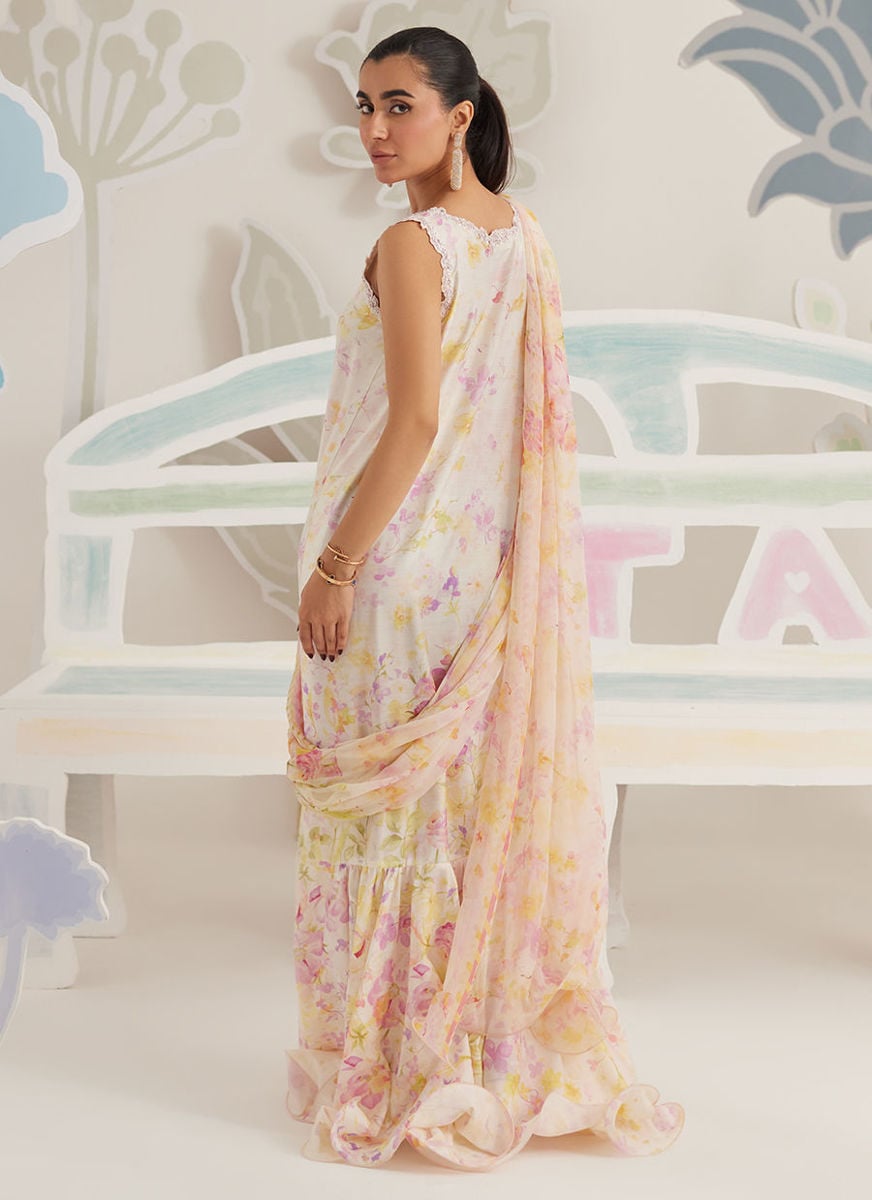 Airelle Bloom Draped Saree Dress