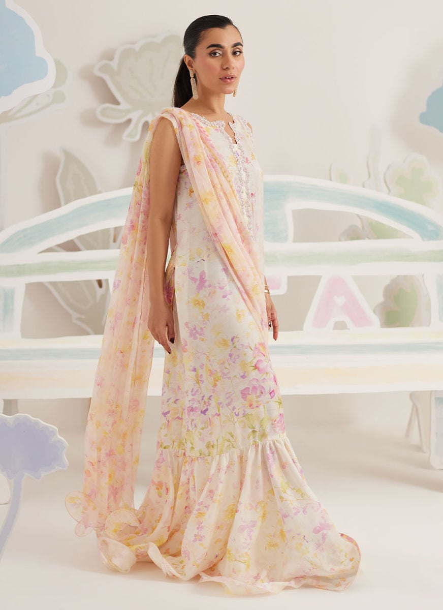 Airelle Bloom Draped Saree Dress