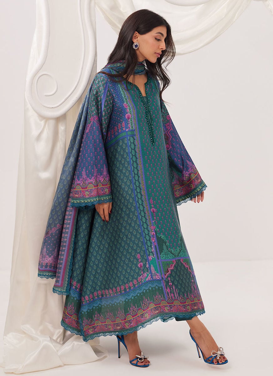 Delara Shirt And Dupatta