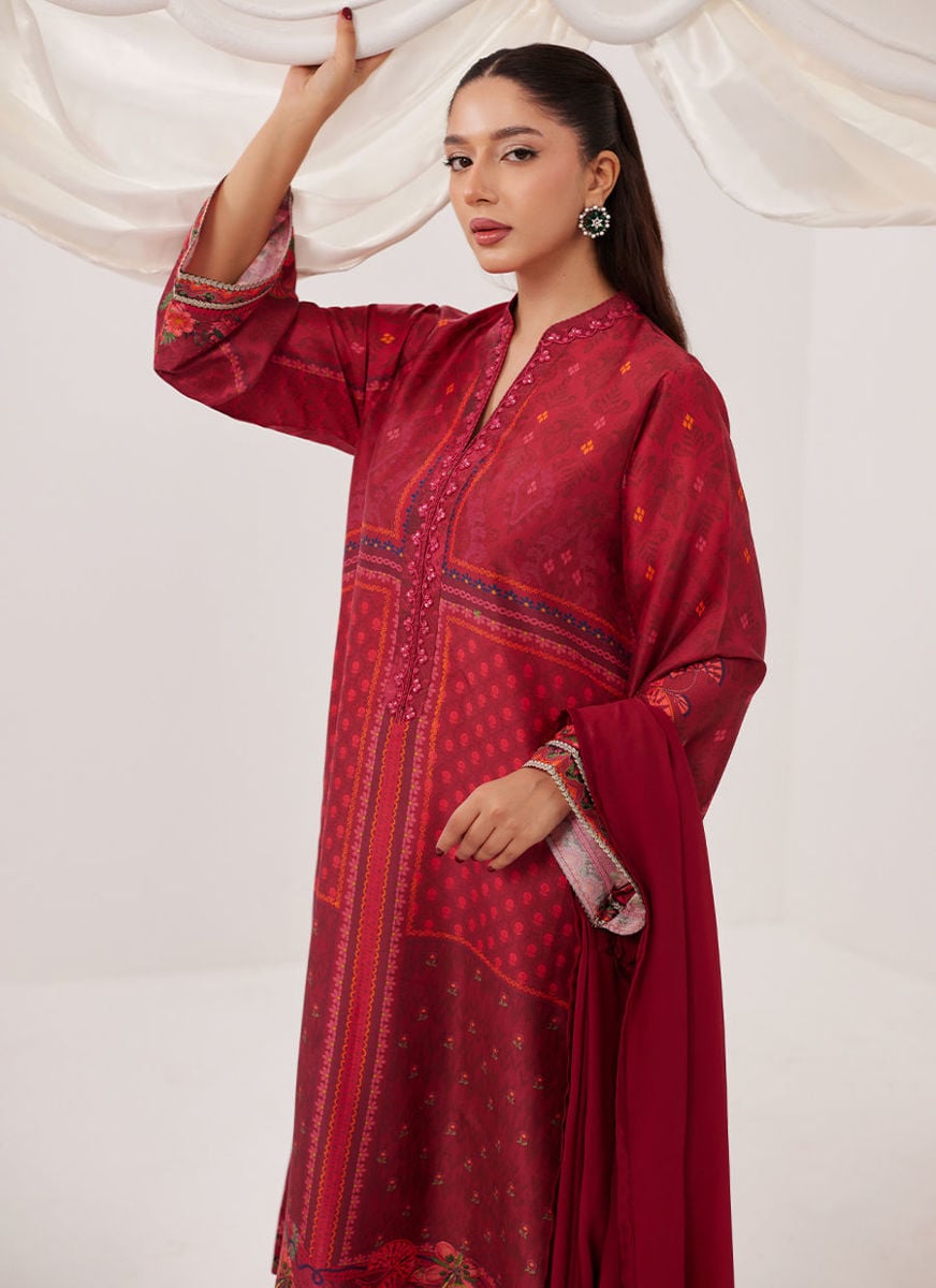 Emberline Shirt And Dupatta