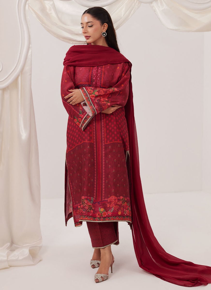 Emberline Shirt And Dupatta