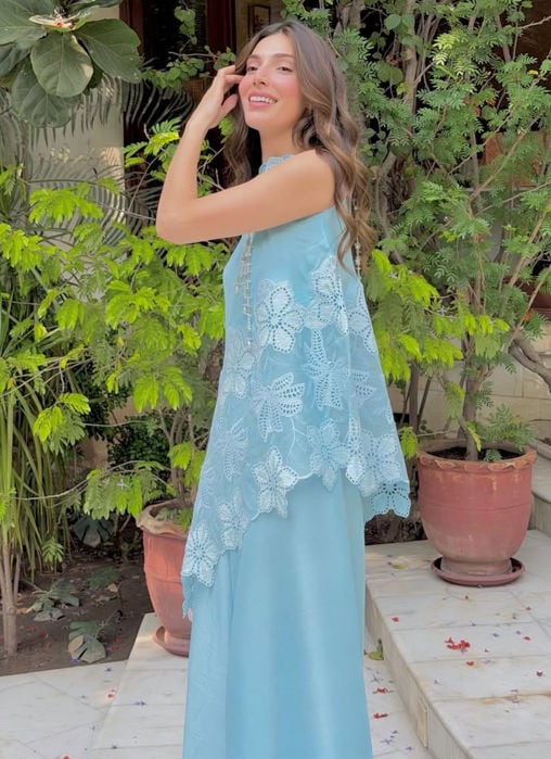Blue Marlene Top