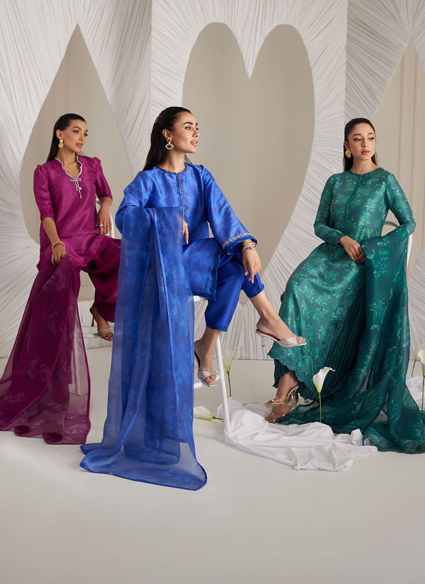 Camilla Emerald Shirt And Dupatta