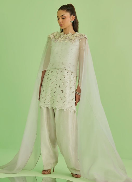 Laine Shirt And Drape Dupatta