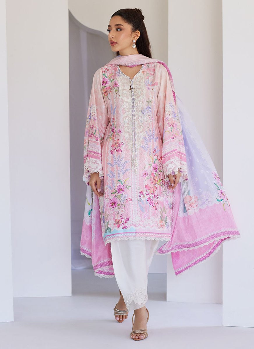 Oddie Pink Shirt And Dupatta
