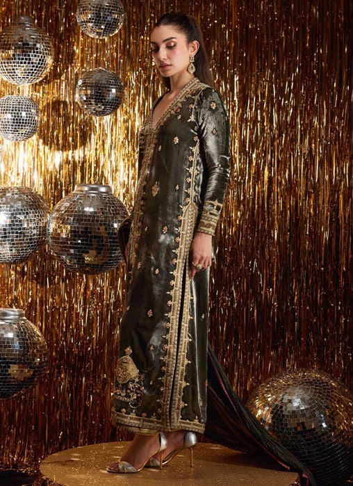 Sarina Slate Shirt And Dupatta