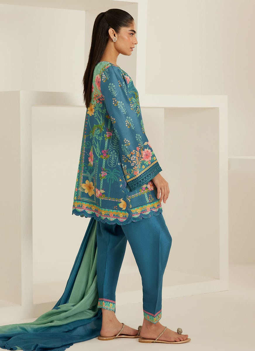 Melany Shirt And Dupatta