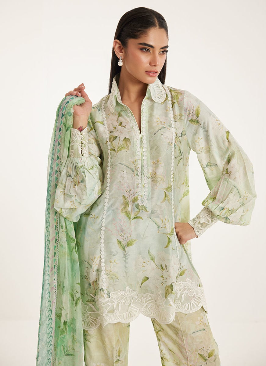 Suzie Shirt And Dupatta
