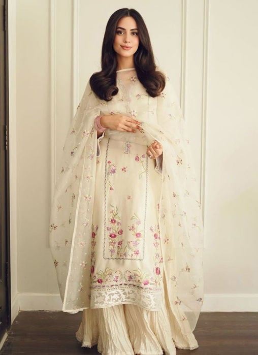 Lexie Ivory Shirt And Dupatta