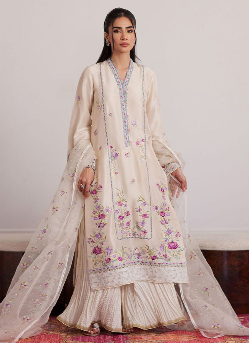 Lexie Ivory Shirt And Dupatta
