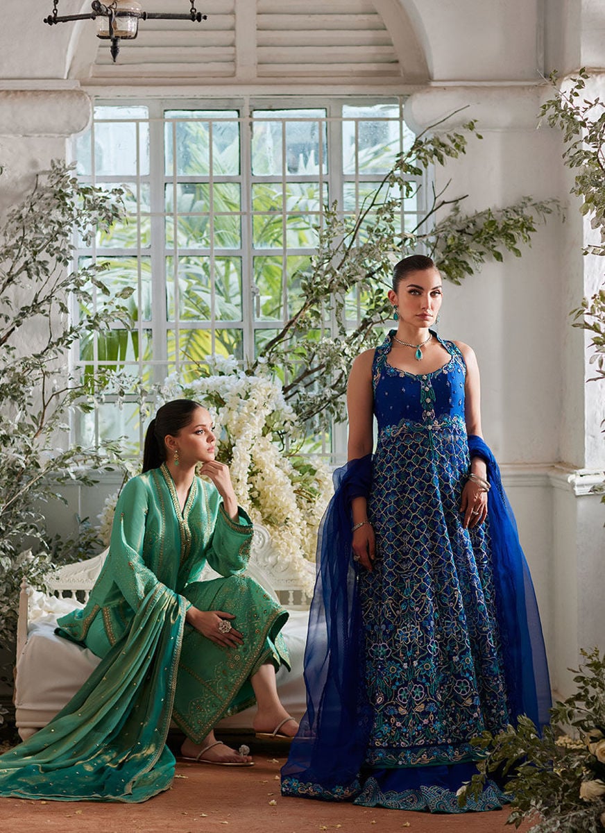 Nuwara Ink Blue - Lehenga only