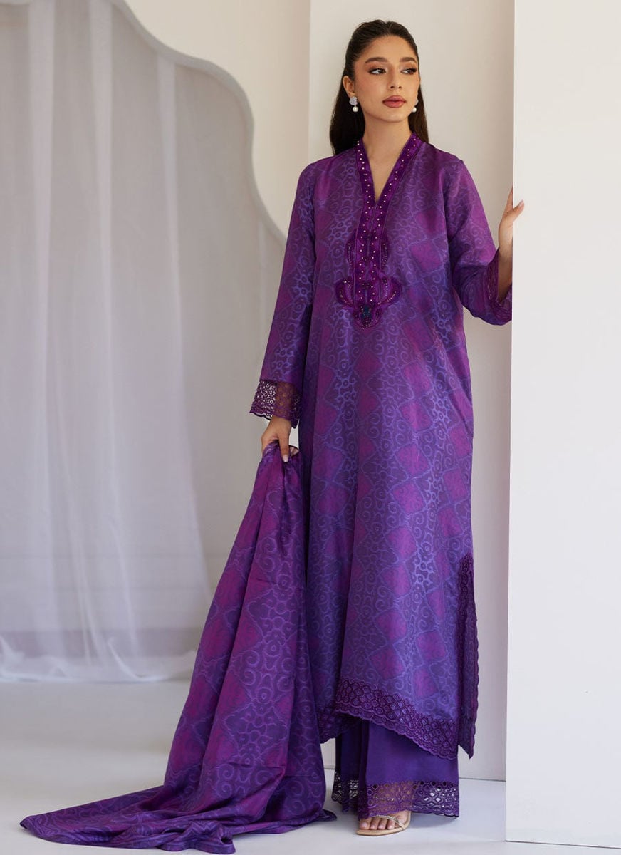 Amity Purple Shirt, dupatta and pants