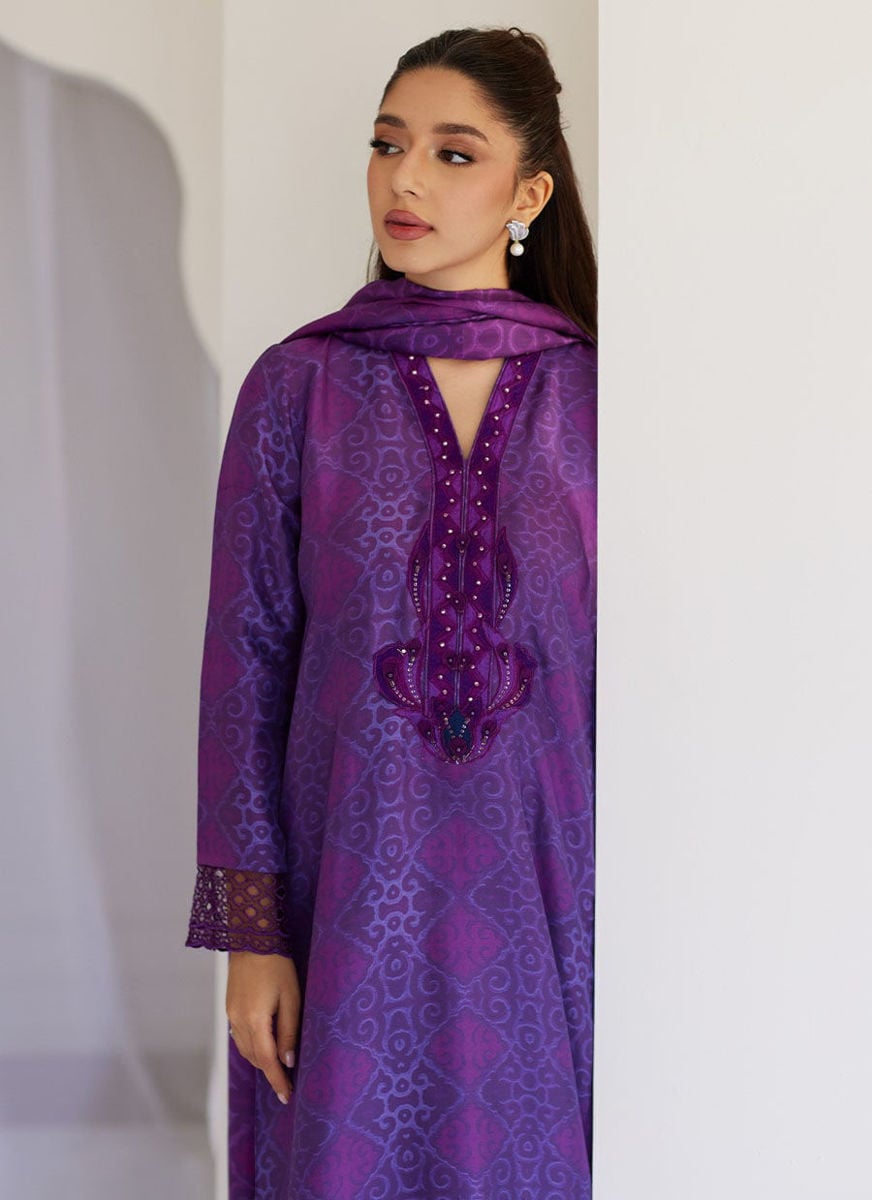 Amity Purple Shirt, dupatta and pants