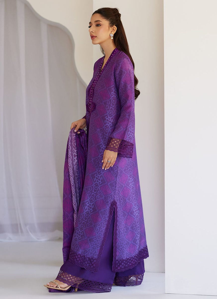 Amity Purple Shirt, dupatta