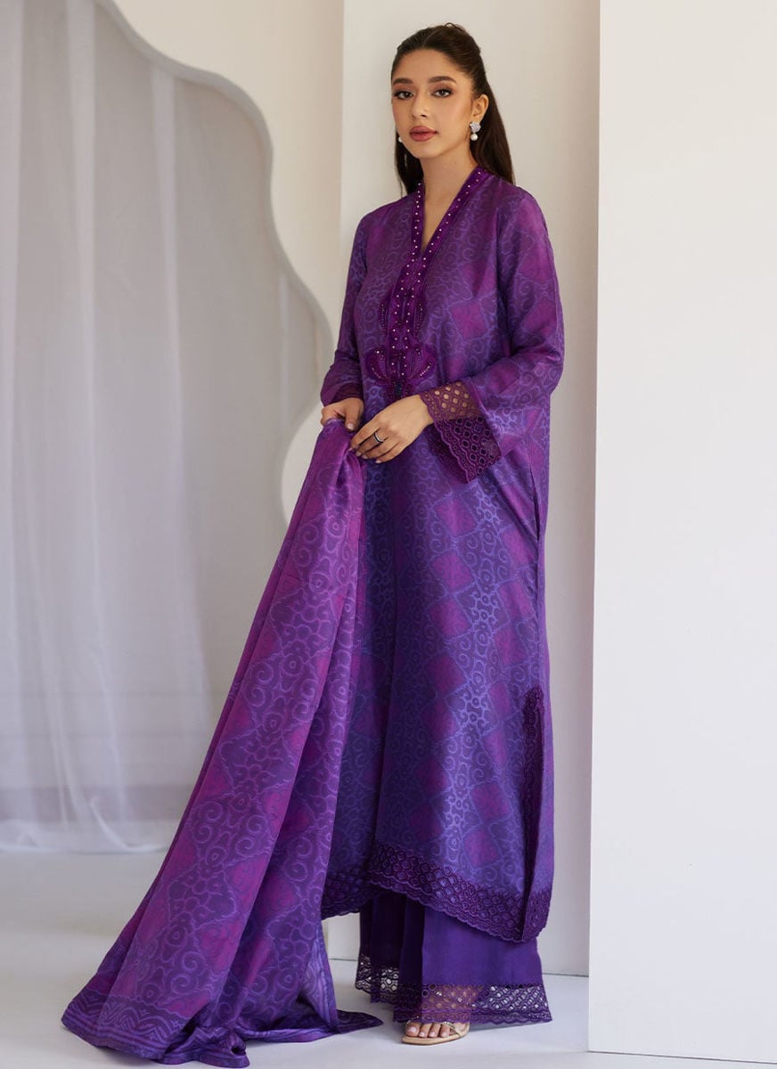 Amity Purple Shirt, dupatta and pants