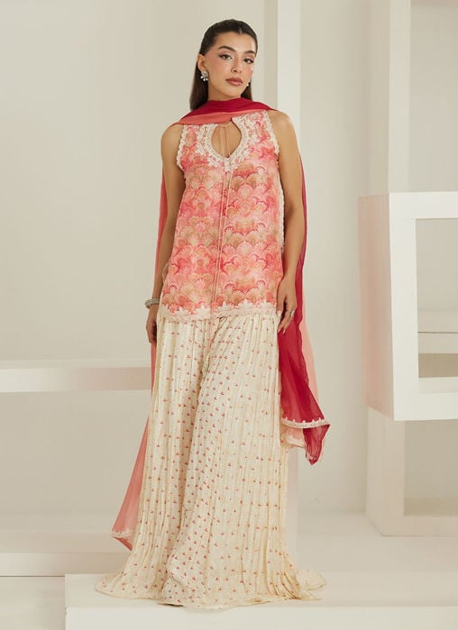 Selma Short Shirt Dupatta with Pants