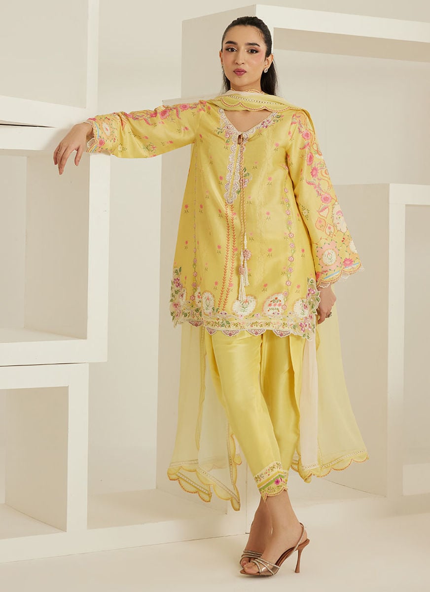 Evelina Shirt And Dupatta with Pants