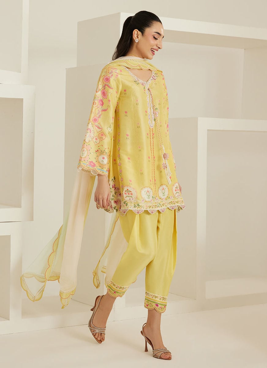 Evelina Shirt And Dupatta with Pants