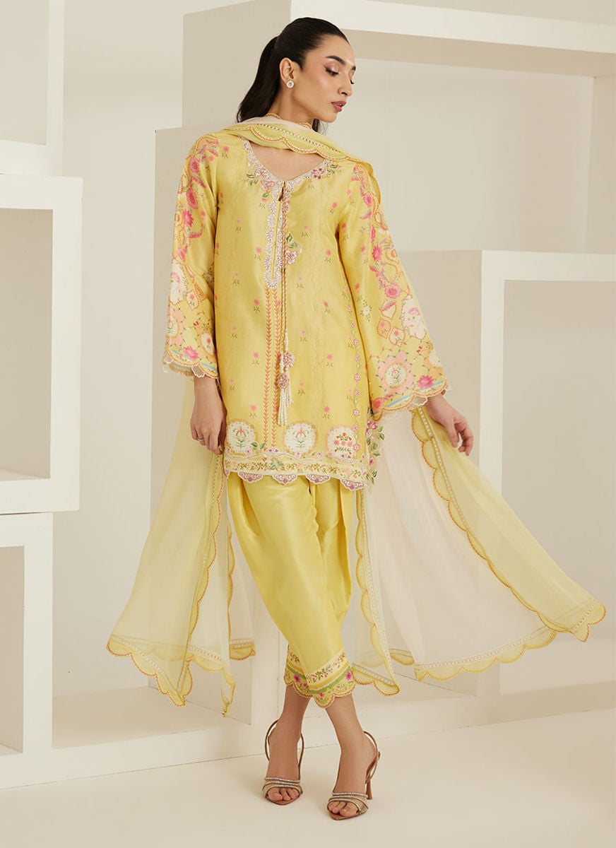 Evelina Shirt And Dupatta with Pants