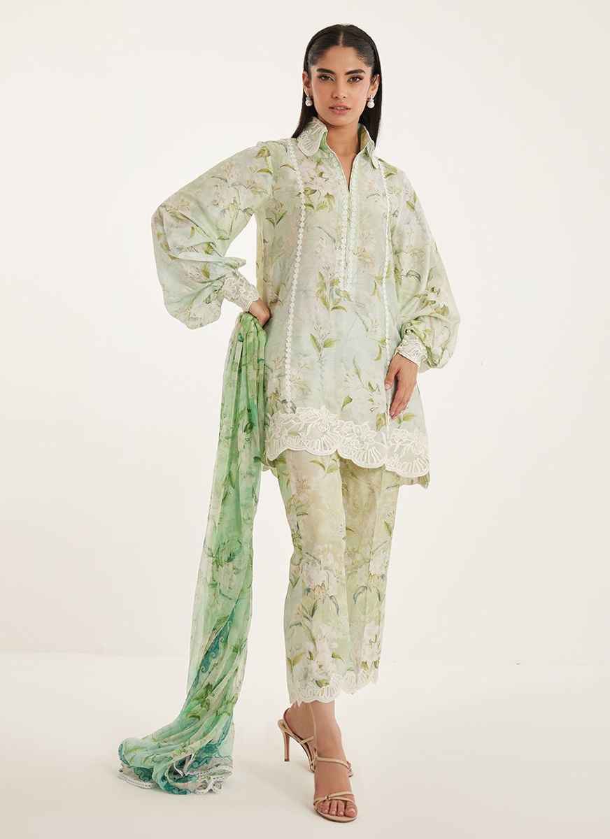 Suzie Shirt And Dupatta with Shalwar