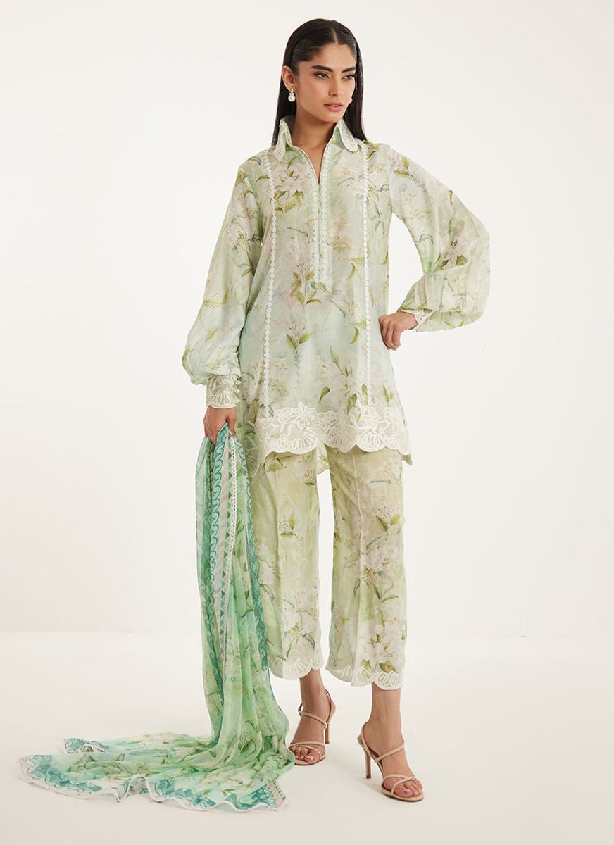 Suzie Shirt And Dupatta with Shalwar