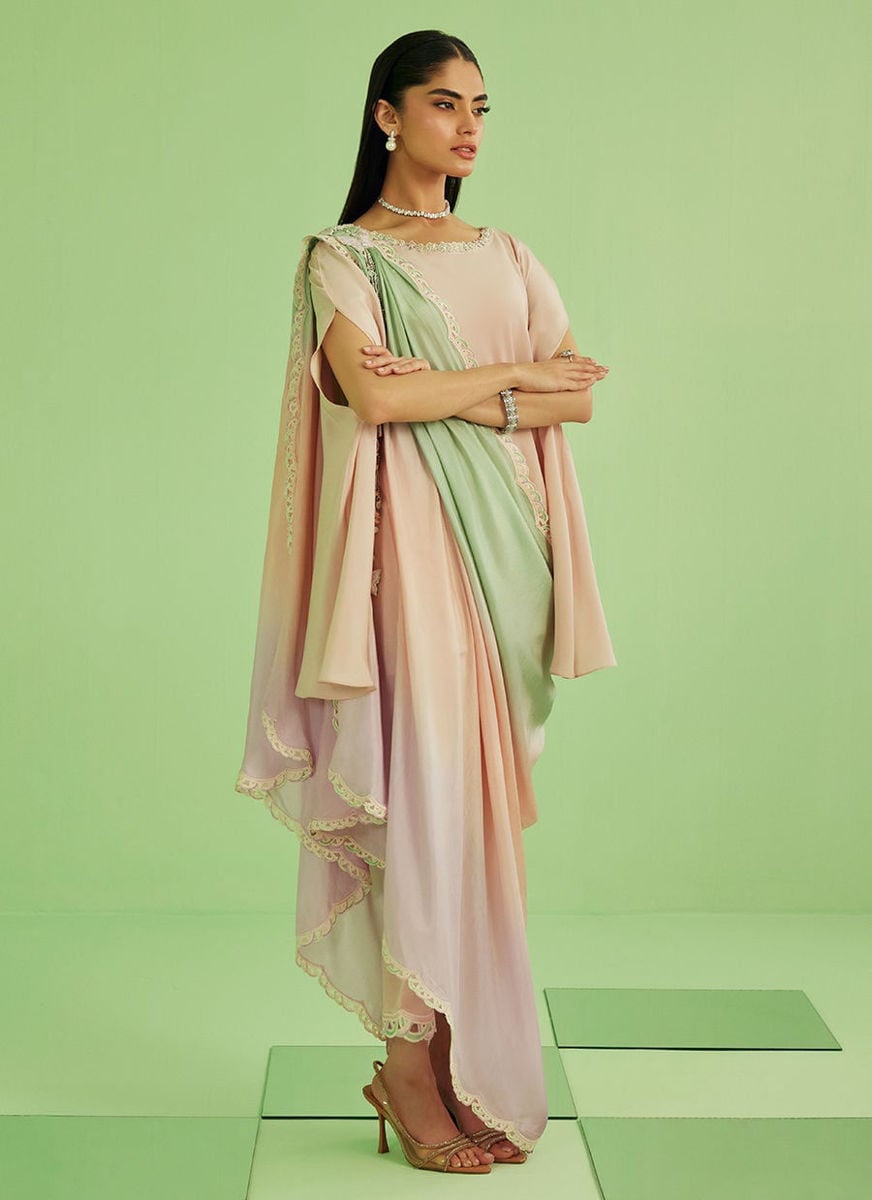 Nera Shirt Pants And Drape Dupatta