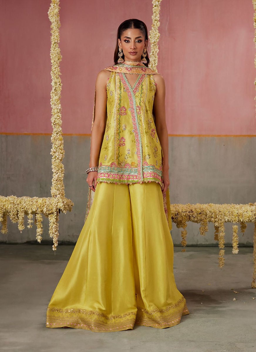 Zaria Kiwi Shirt, dupatta and pants