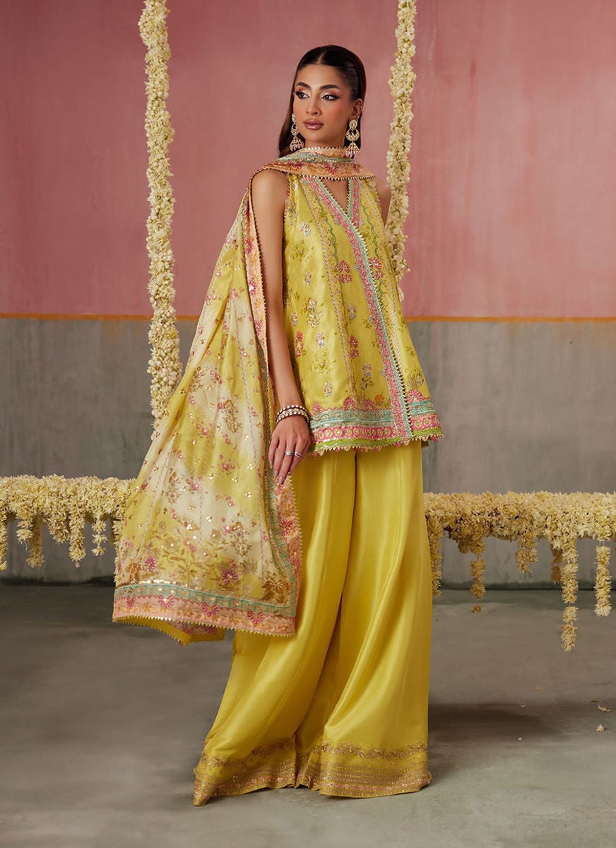 Zaria Kiwi Shirt, dupatta and pants