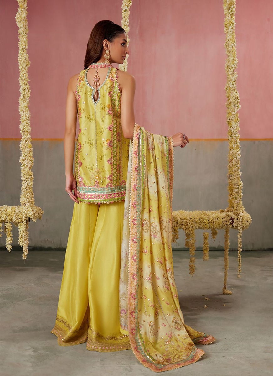 Zaria Kiwi Shirt, dupatta and pants