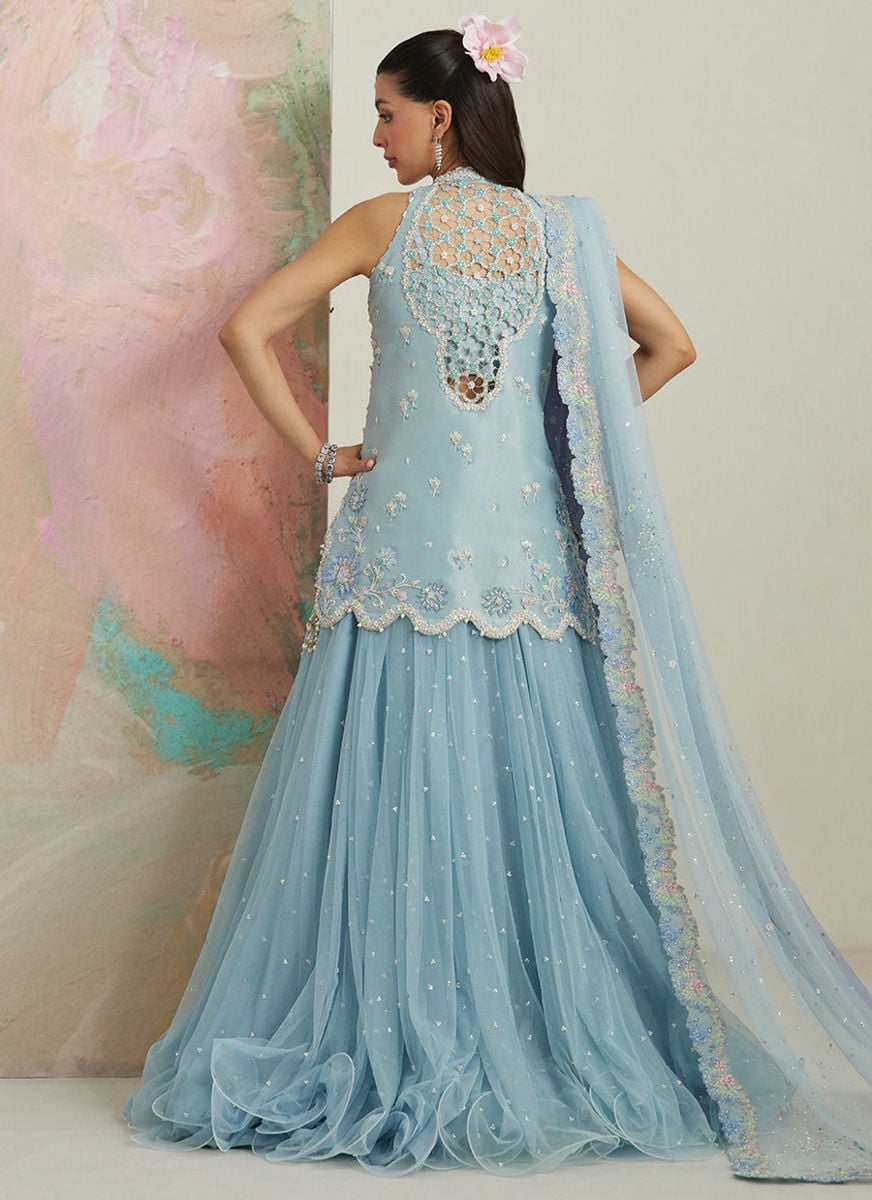 Dalia Front-Open Jacket And Lehnga