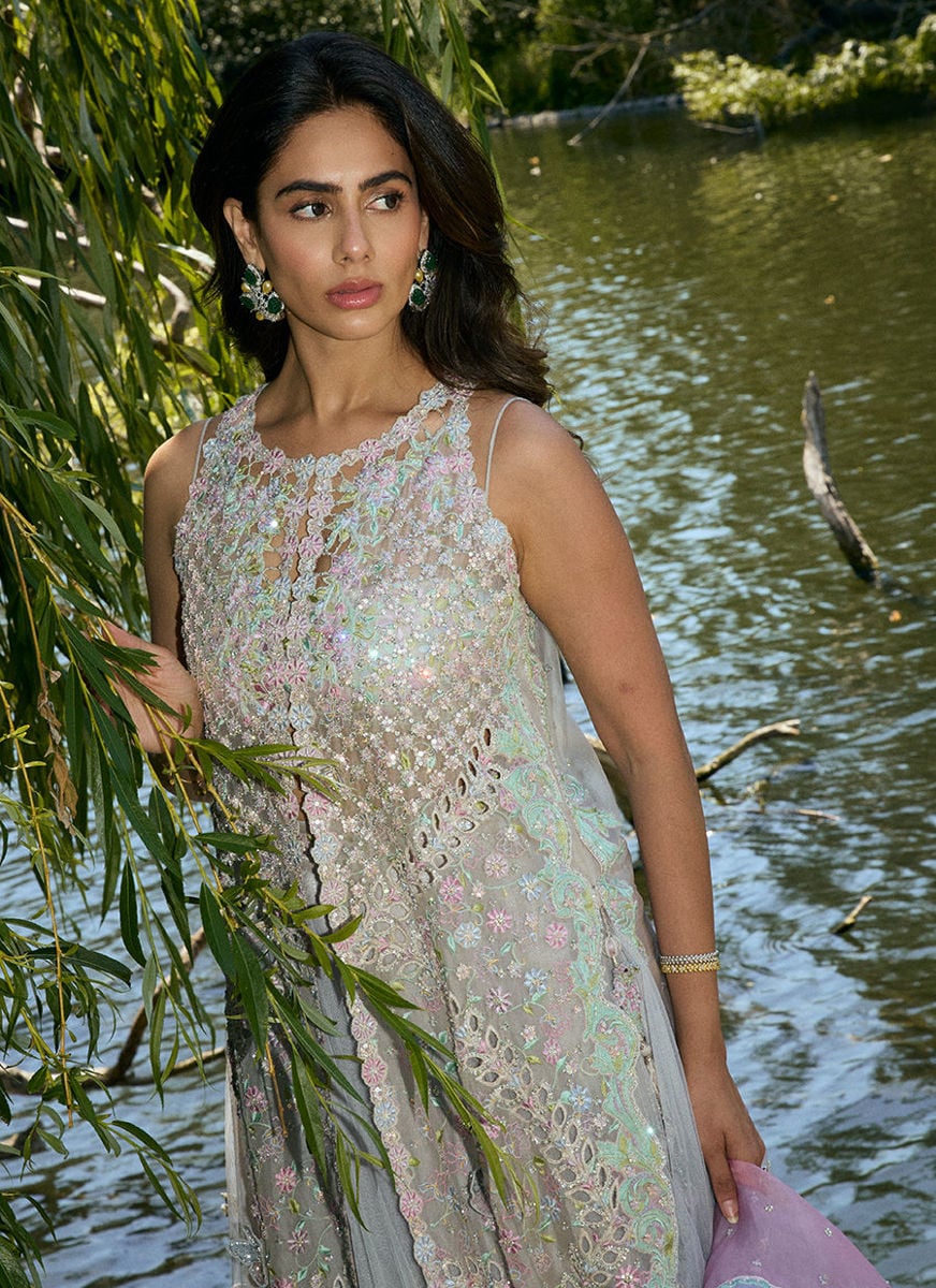 Dinah Open-Front Shirt And Skirt