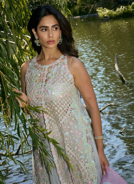 Jemma Open-Front Shirt And Skirt