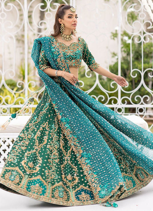 Mahsa Emerald Lehenga Choli