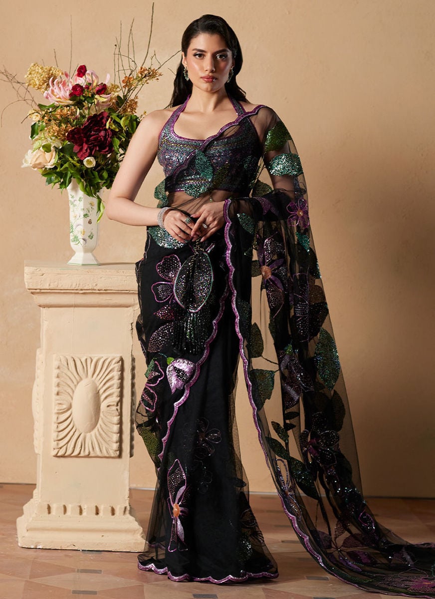Micah Black Saree