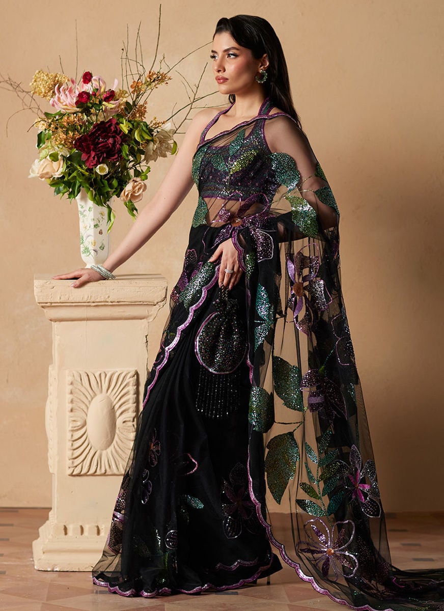Micah Black Saree