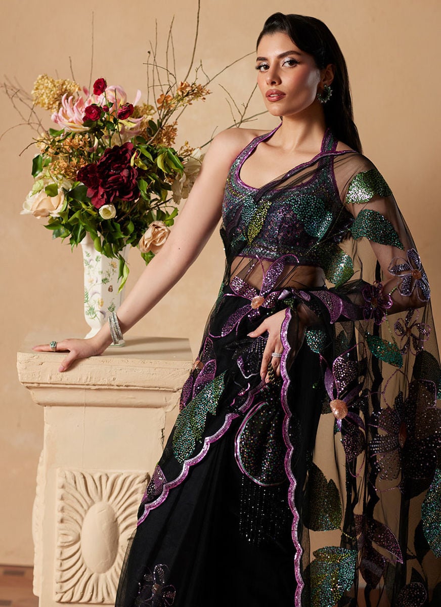 Micah Black Saree