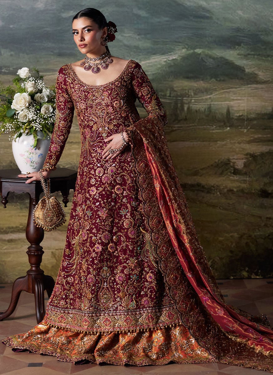 Katie Maroon Bridal