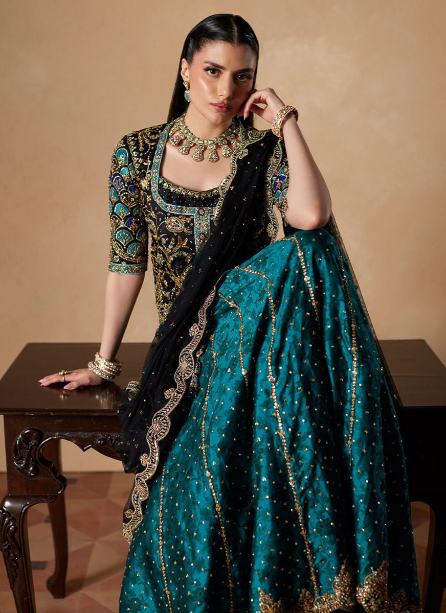 Jorja Short Shirt With Lehenga
