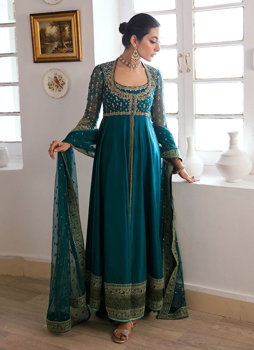Afra Teal Kalidaar Pants Only