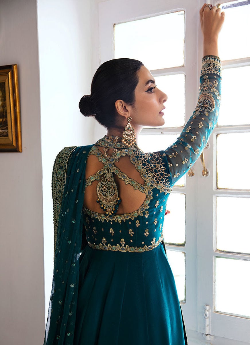 Afra Teal Kalidaar Pants Only