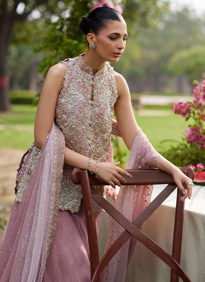 Kirsten Front-Open Shirt and Lehenga