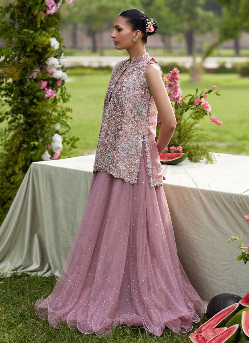 Kirsten Front-Open Shirt and Lehenga