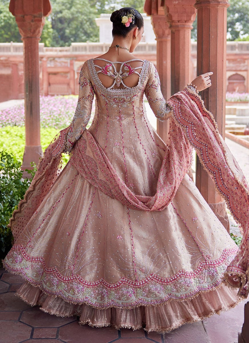 Evanna kalidaar and Crushed Lehenga
