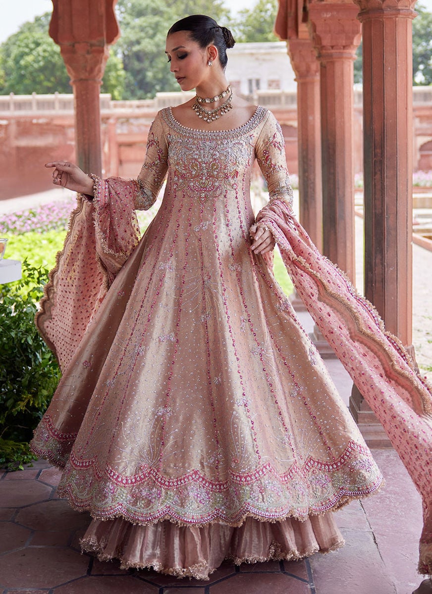 Evanna kalidaar and Crushed Lehenga
