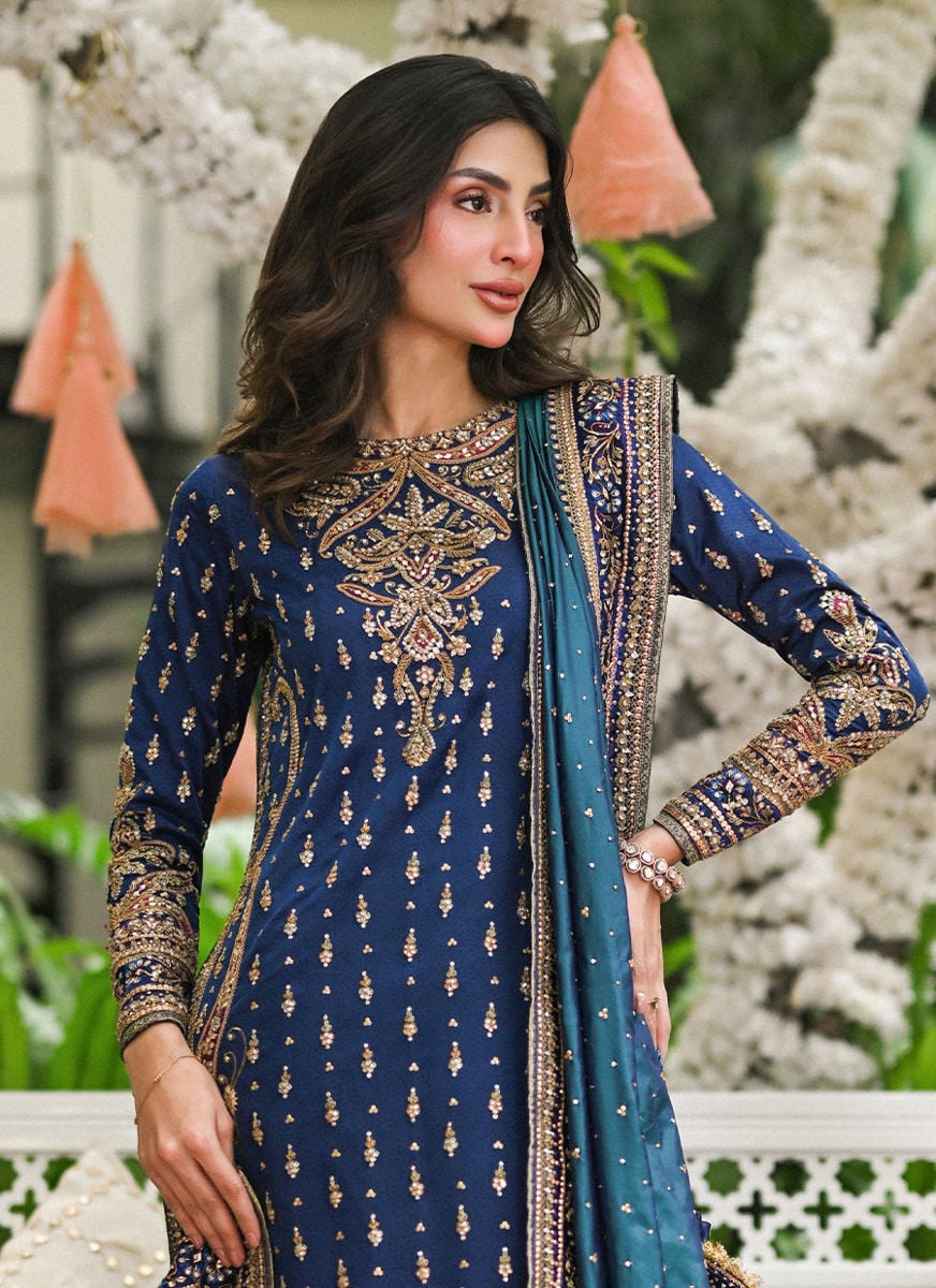 Bima Navy Blue Shirt And Dhaka