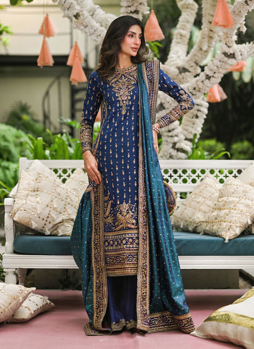 Bima Navy Blue Shirt And Dhaka